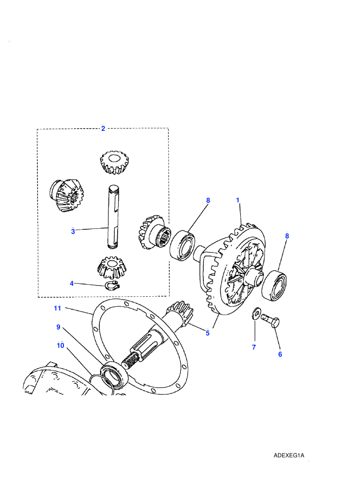 Crownwheel And Pinion - 2 Pinion (With Land Rover Type Axle)((V)TOKA930455)