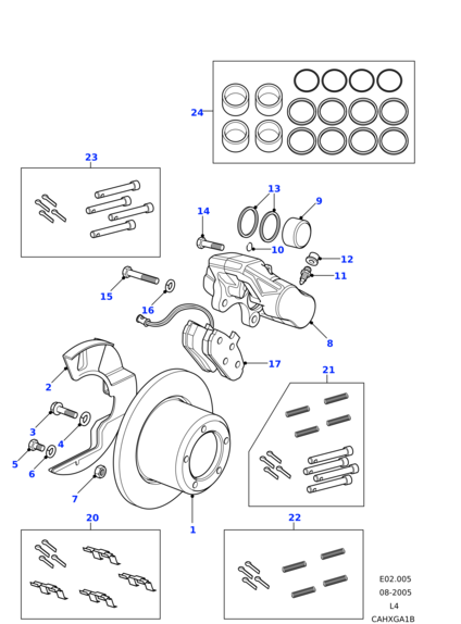 STC1962 OEM Суппорт передний правый D1 E