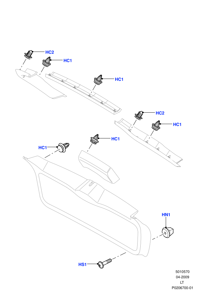 Back Door/Tailgate Trim Instllation ((V)FROMAA000001)