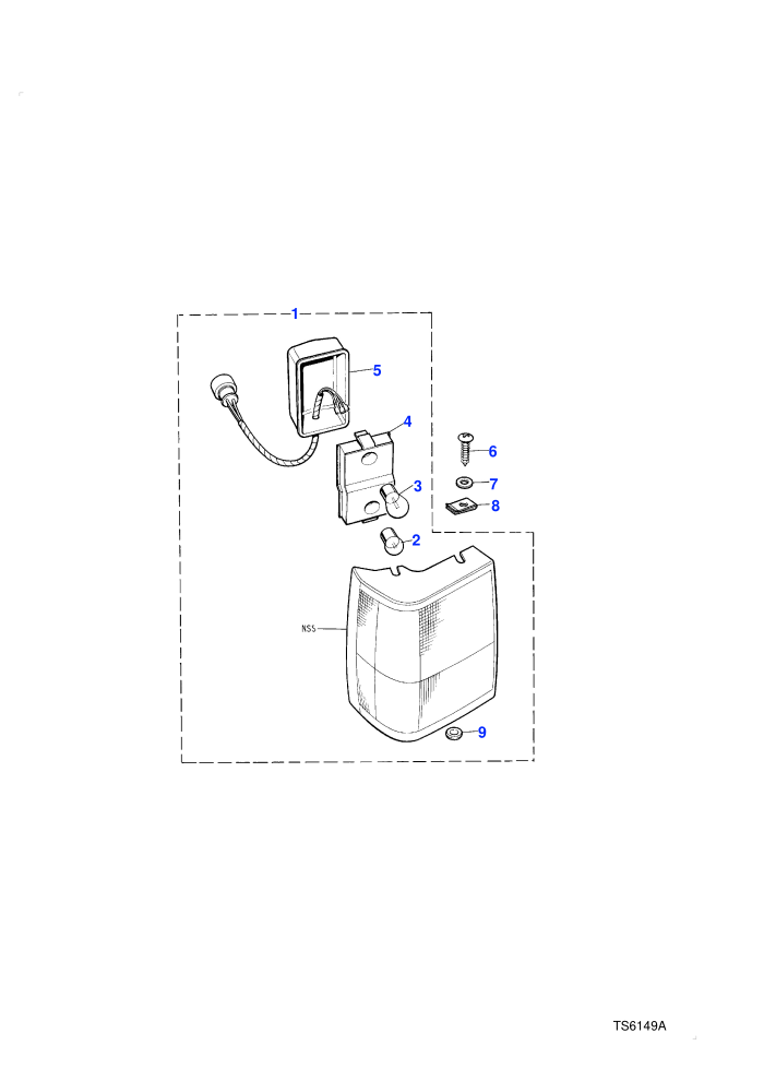 Side & Flasher Lamp-From (V) DA274121 (2Dr) & (V) DA273923 (4Dr)