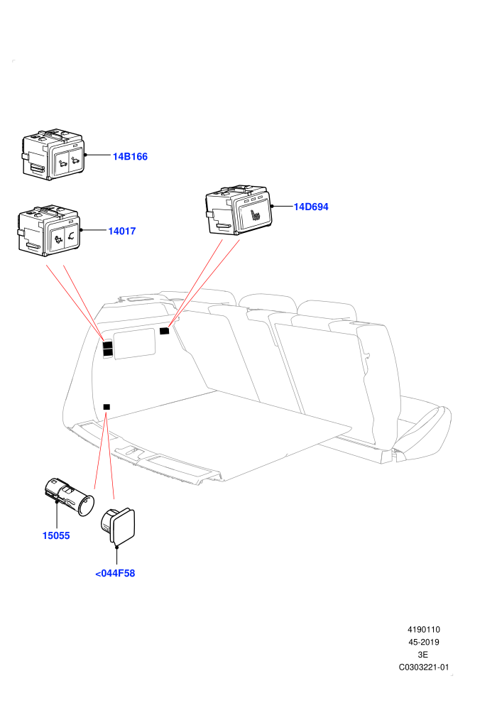 Switches (Luggage Compartment)