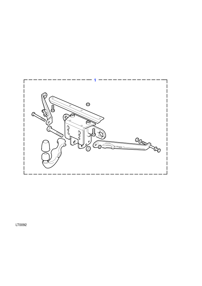 Towing Equipment-Drop Plate With Removable Tow Ball-To (V) VA138479