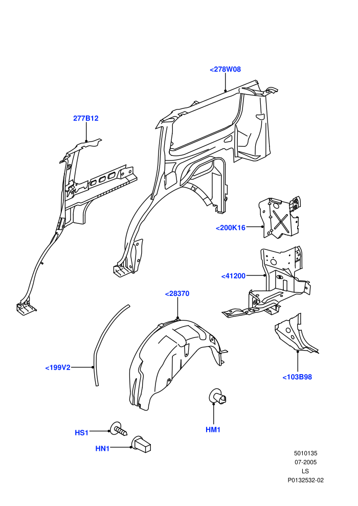 Side Panels - Inner (Rear)((V)TO9A999999)