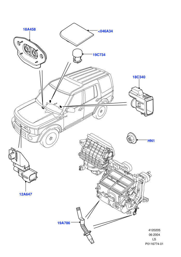 Heater/Air Cond.External Components ((V)TO9A999999)
