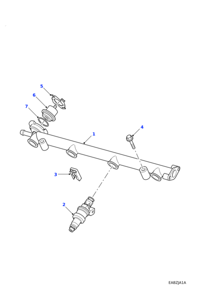 MJY100550L LAND ROVER Топливная форсунка FR 1.8 Х