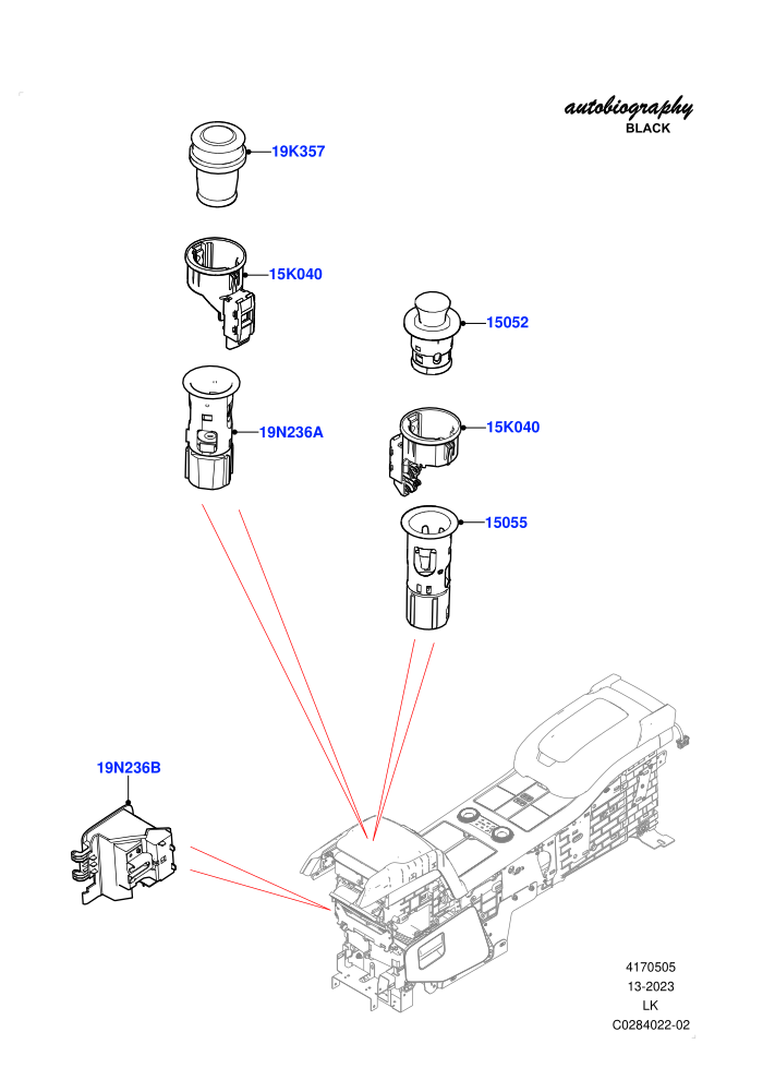 Instrument Panel Related Parts (Console Deployable Tables)((V)FROMJA000001)