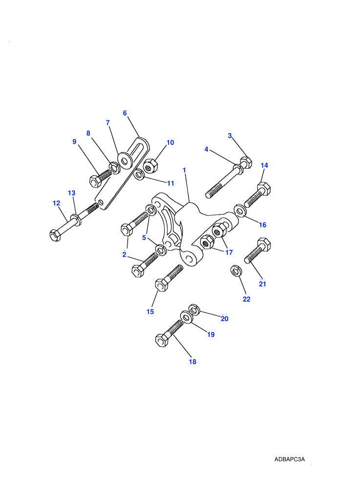 Alternator Fixings (2.25L 4 Cyl L/R Petrol)