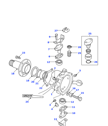 FTC840 BRITPART Сальник пер.полуоси (перед подшипником)