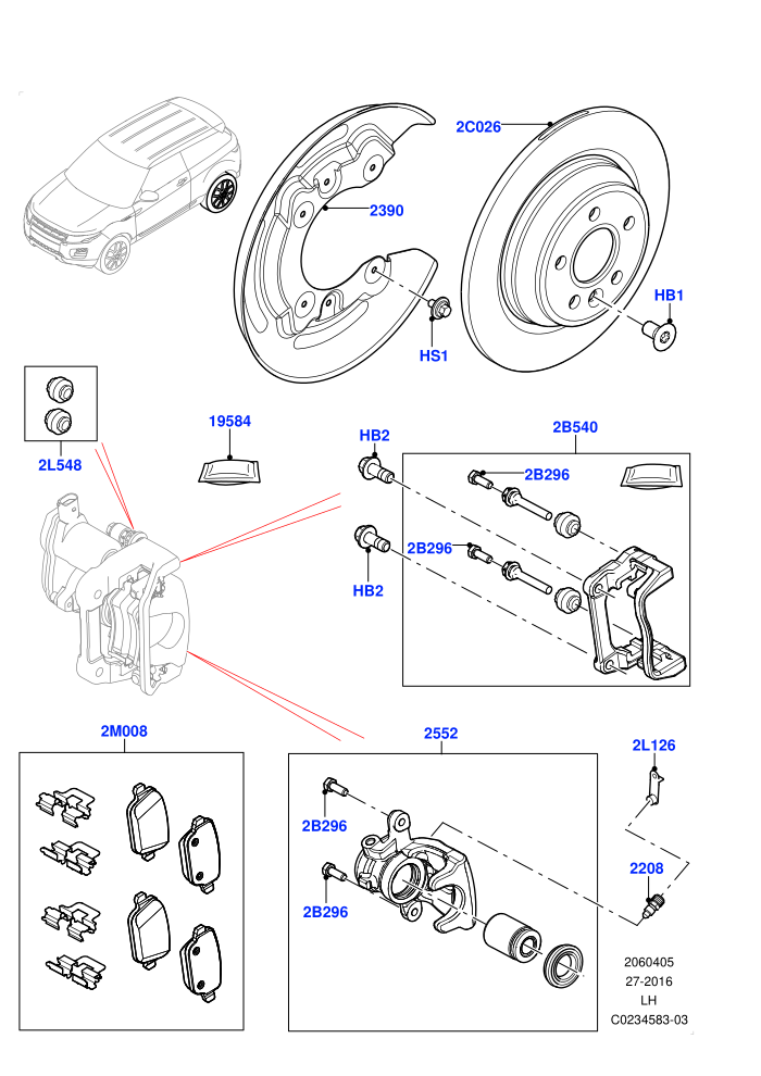 Rear Brake Discs And Calipers (Halewood (UK))((V)TOFH999999)
