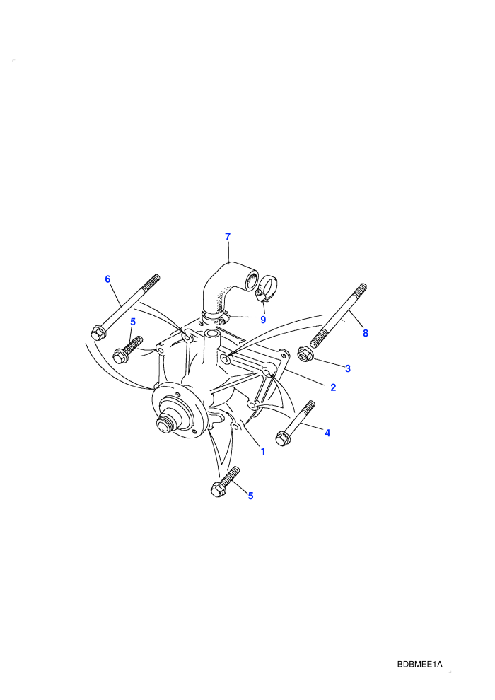 Coolant Pump (2.5L 200 Tdi,5 Speed Manual Transmission,Less Catalyst)
