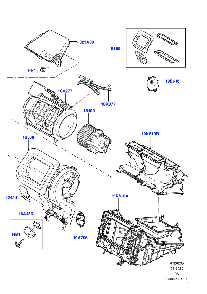 Heater/Air Cond.External Components (Itatiaia (Brazil))(Main Unit)((V)FROMLT000001)