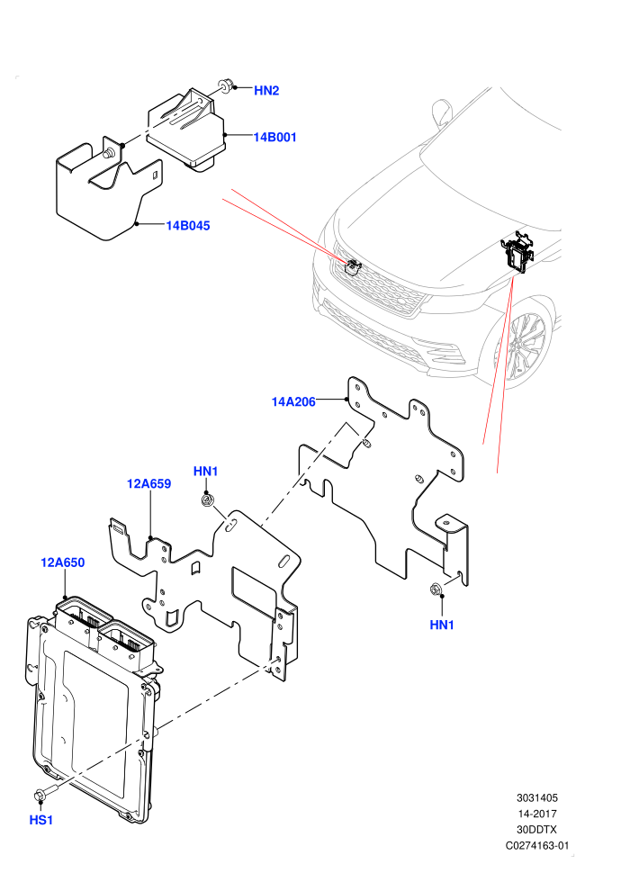 Engine Modules And Sensors (3.0 V6 Diesel,RHD)