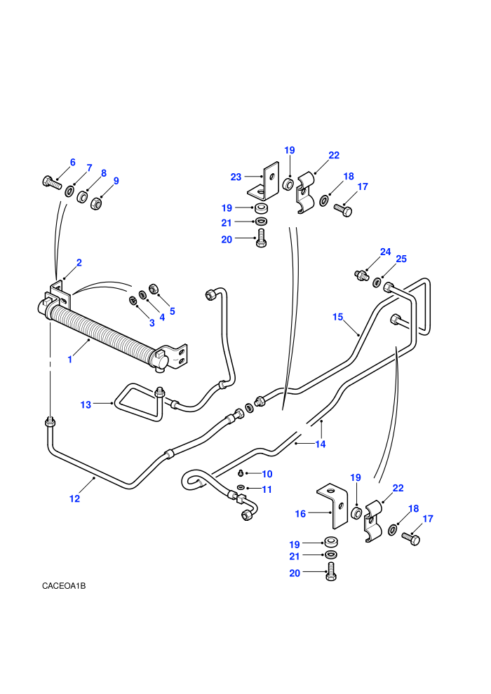 Oil Cooler (5 Speed Manual Transmission,Manual Transmission,V8 Petrol)