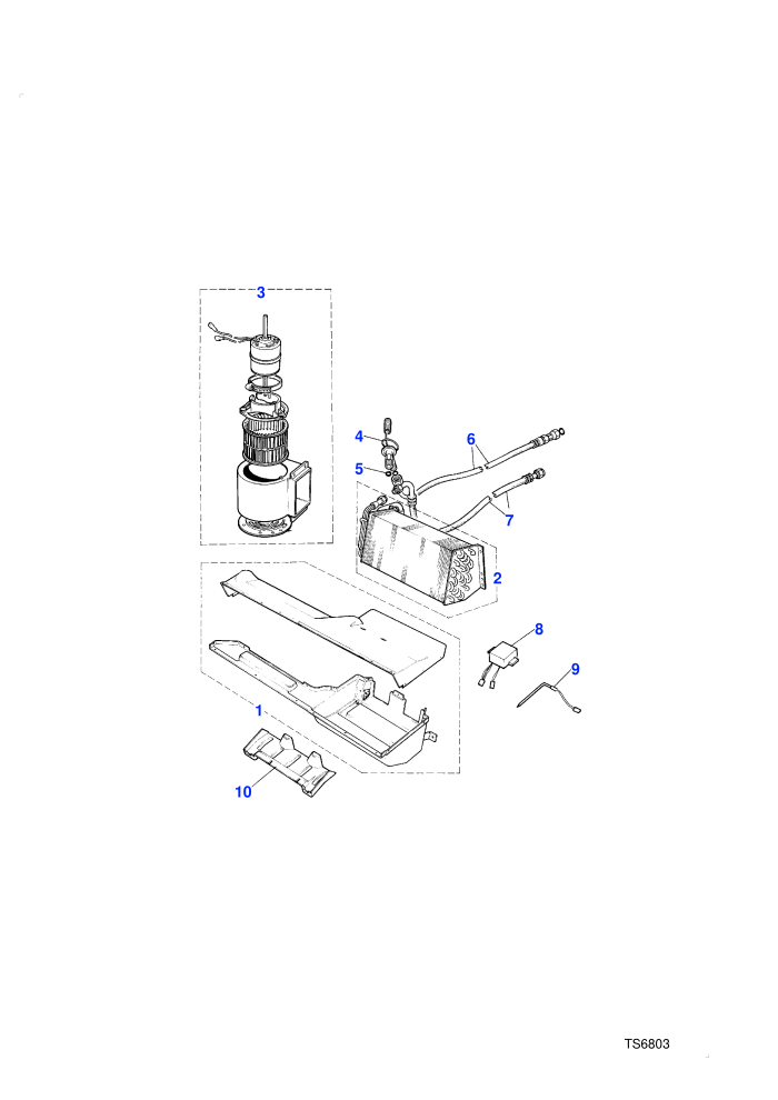 Evaporator & Blower Motor (With Air Conditioning)((V)FROMGA399973)