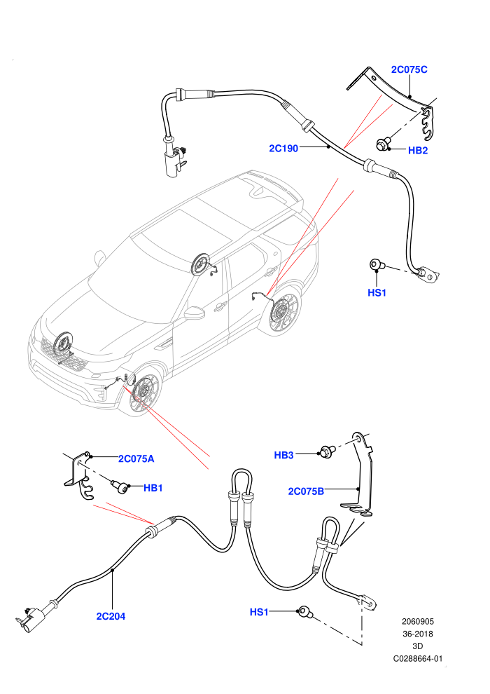 Anti-Lock Braking System (ABS/Speed Sensor,Nitra Plant Build)((V)TOL2999999 (V)FROMK2000001)