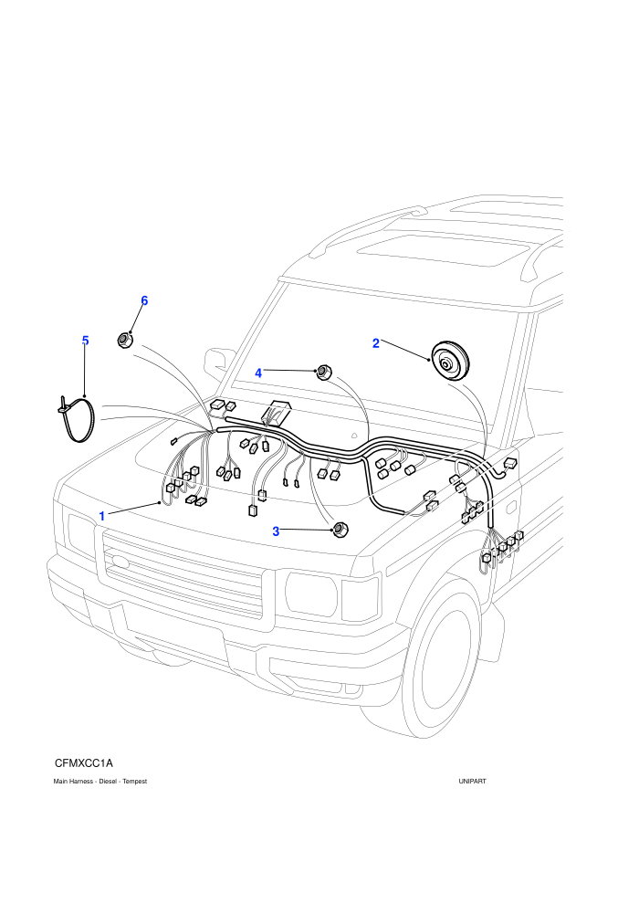 Harness-Main ((-)CDN/MEX/USA,LHD,With Petrol Engines)