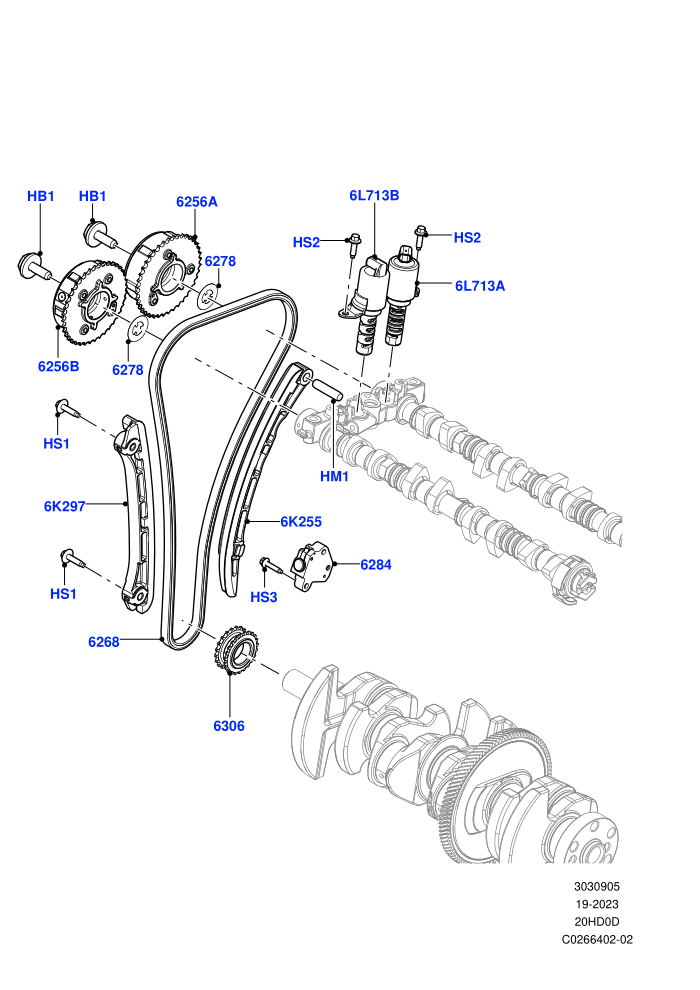 Timing Gear (2.0L 16V TIVCT T/C 240PS Petrol,Itatiaia (Brazil))((V)FROMGT000001)