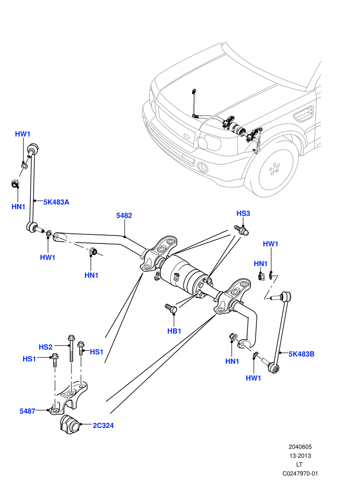 Active Anti-Roll Bar System (With Roll Stability Control)(Front,Stabilizer Bar)((V)FROMAA000001)