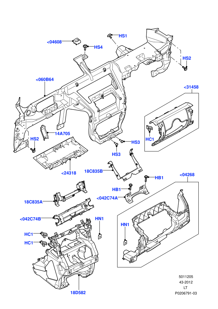 Instrument Panel (Internal Components)((V)FROMAA000001)