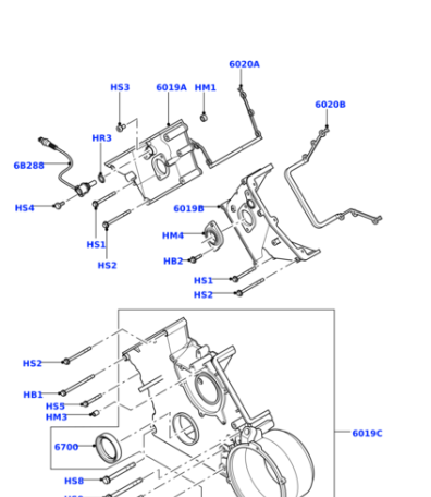 LUD000010 EUROSPARE Уплотнитель датчика передней крышки NRR M62