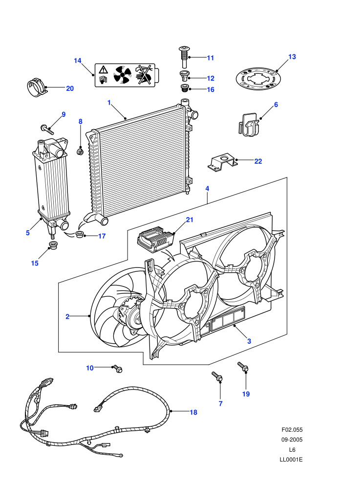 Radiator Fan And Shroud (With Diesel Engines)