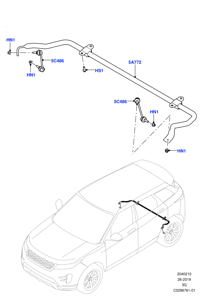 Rear Cross Member & Stabilizer Bar (Changsu (China))(Stabilizer Bar)