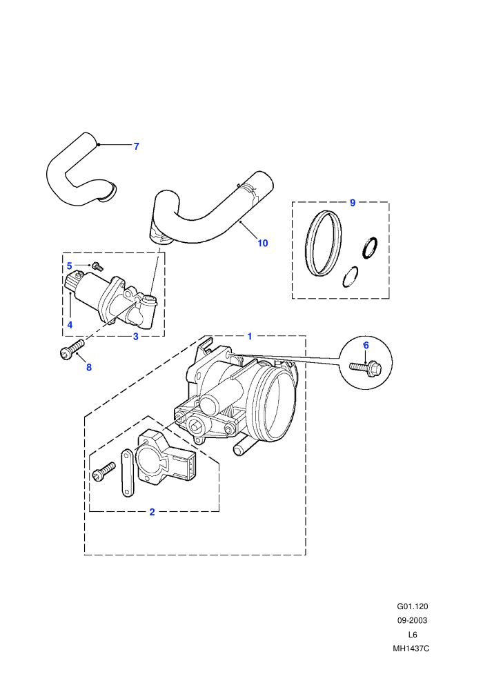 Throttle Body (1.8L 4 Cyl K Series Petrol)