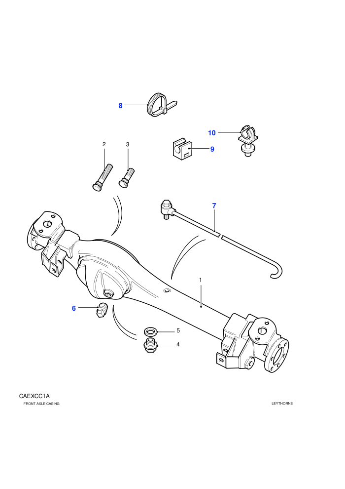 Case Assembly Front (Less Air Suspension)