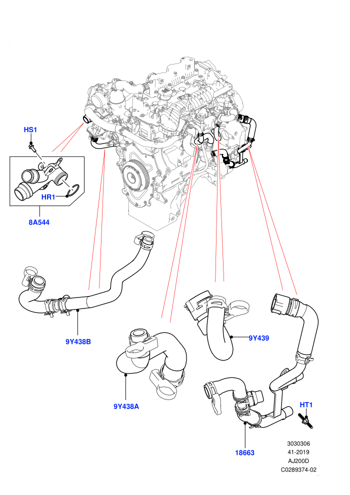 EGR Cooling System (2.0L I4 DSL HIGH DOHC AJ200)(Nitra Plant Build)((V)FROMK2000001)