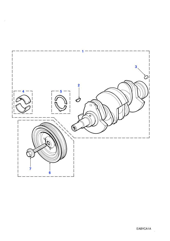 Crankshaft & Bearings (2.0L I4 8V TCIE)