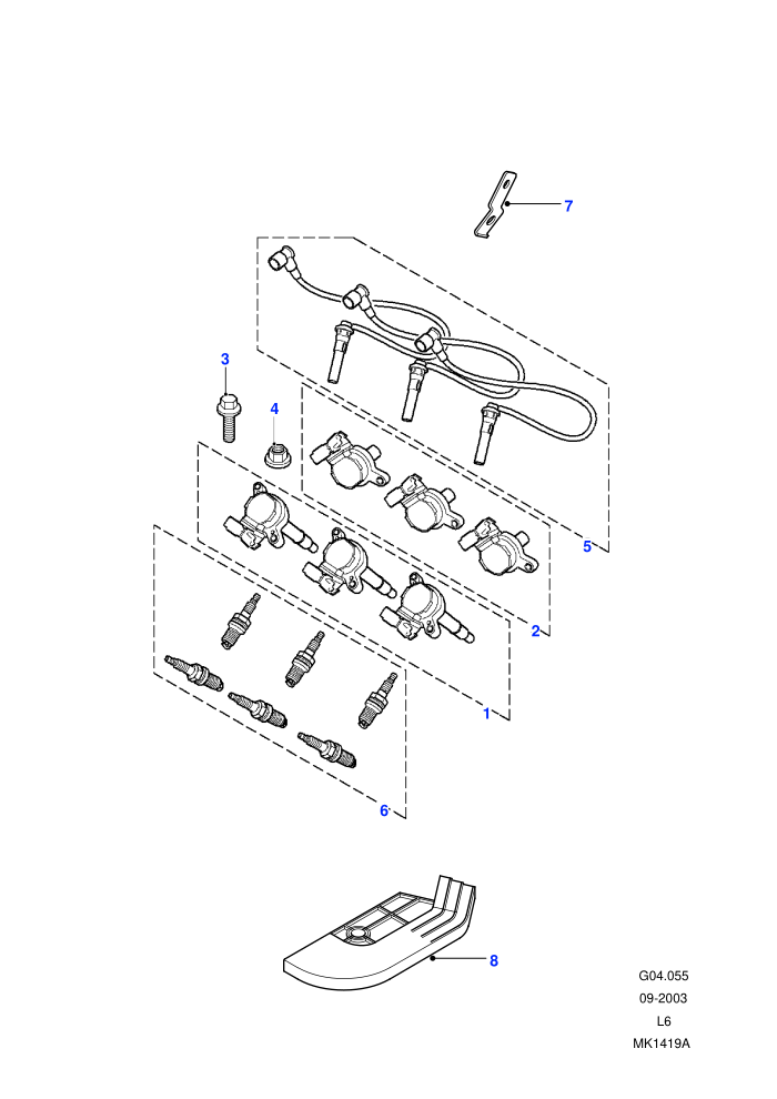 Ignition Coil (2.5 KV6 Petrol,Automatic Transmission)