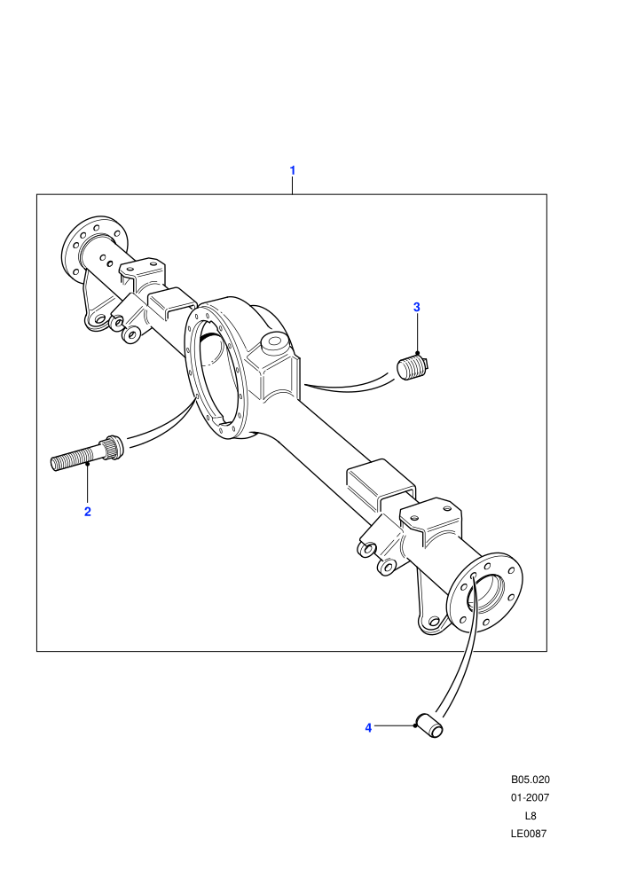 Rear Axle Case Assembly ((V)FROM7A000001)