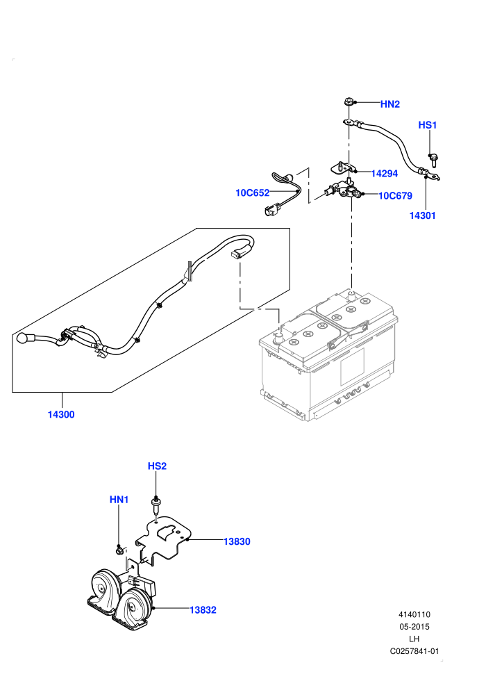 Battery Cables And Horn (Changsu (China))((V)FROMEG000001)
