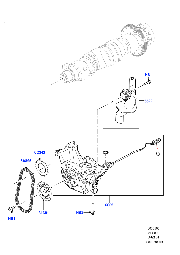 Oil Pump (2.0L AJ21D4 Diesel Mid)((V)FROMMA000001)