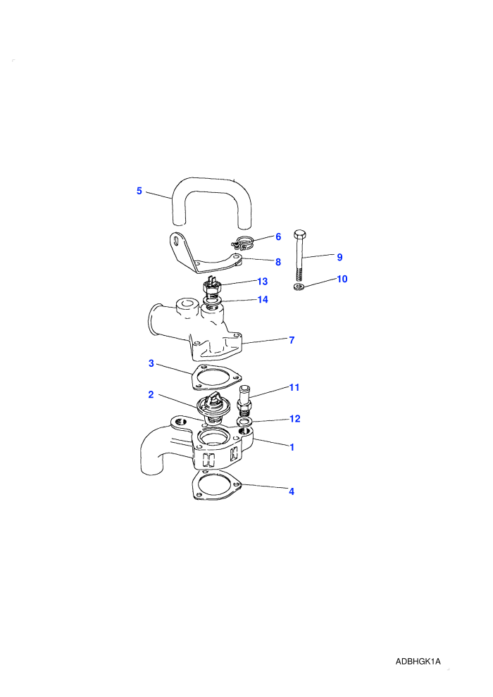 Thermostat Housing (2.5L 4 Cyl Turbo Diesel)