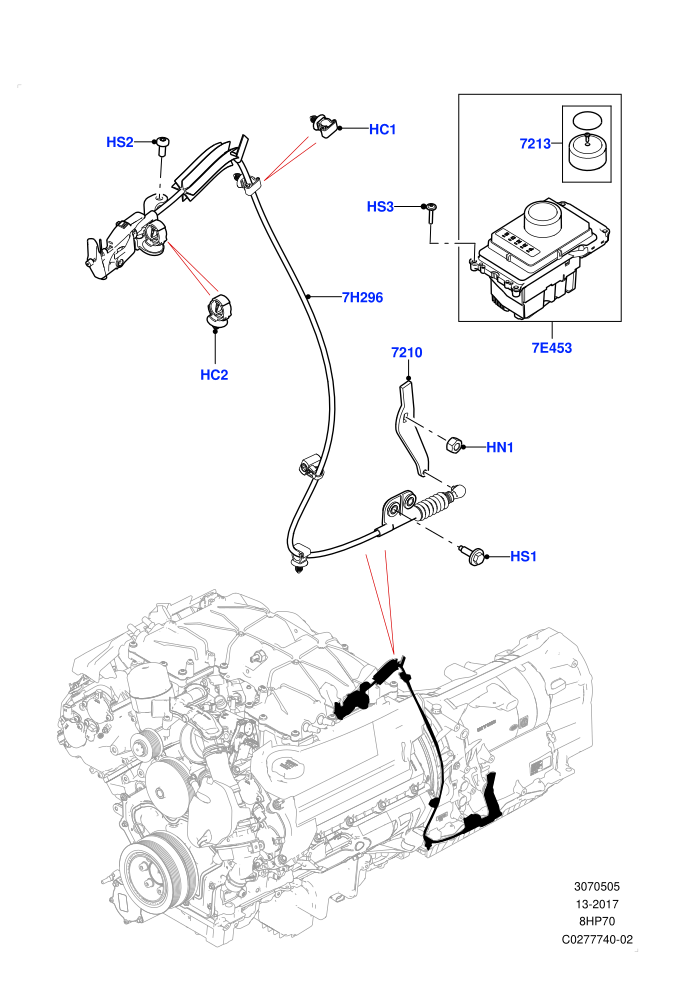 Gear Change-Automatic Transmission (3.0L DOHC GDI SC V6 PETROL,8 Speed Auto Trans ZF 8HP70 4WD)