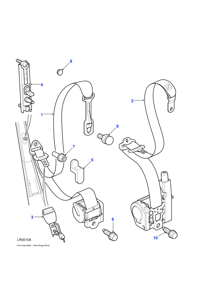 Seat Belt Assembly-Front