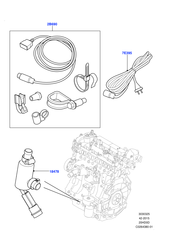 Engine Heater (2.0L 16V TIVCT T/C 240PS Petrol,Changsu (China))((V)FROMEG000001)