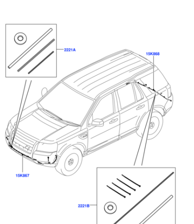 LR001757 LAND ROVER Проводка парктроников и противотуманок FR2 X
