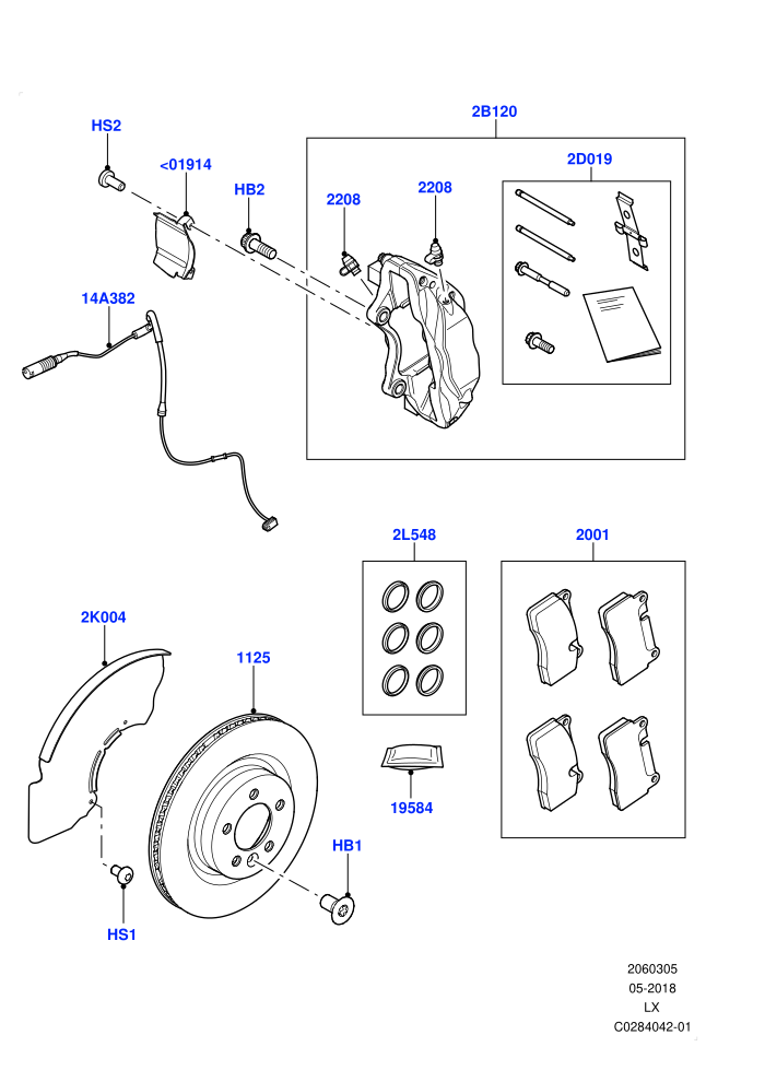 Front Brake Discs And Calipers (3.0L DOHC GDI SC V6 PETROL,Engine Power Source - 380PS/450NM)((V)TOGA585032 (V)FROMGA500000)