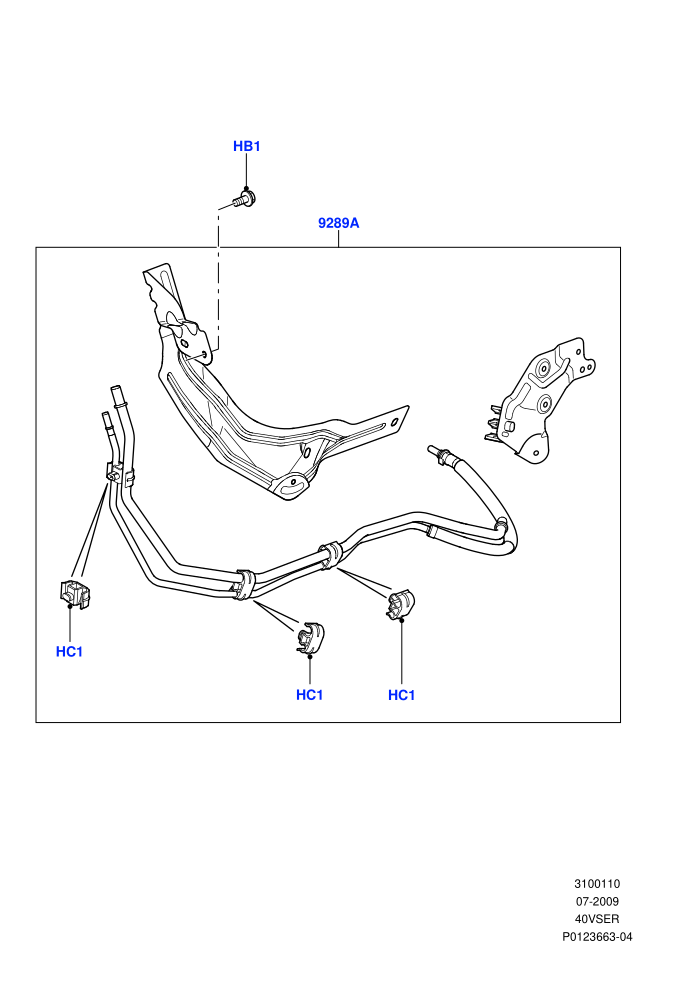 Fuel Lines (Cologne V6 4.0 EFI (SOHC))((V)TO9A999999)