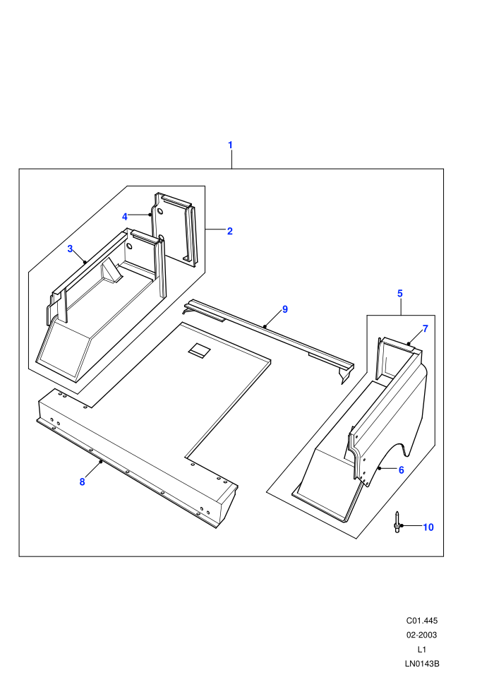 Rear Body Lower (110&nbsp;Wheelbase,Station Wagon - 5 Door)