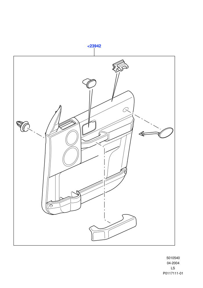 Front Door Trim Panels (])((V)TO9A999999)