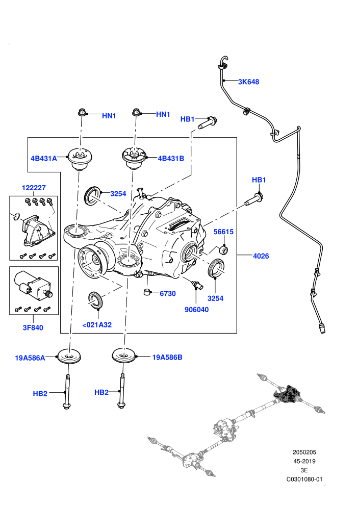 Rear Axle (Torque Vectoring By Braking (TVBB))((V)TOL2999999)