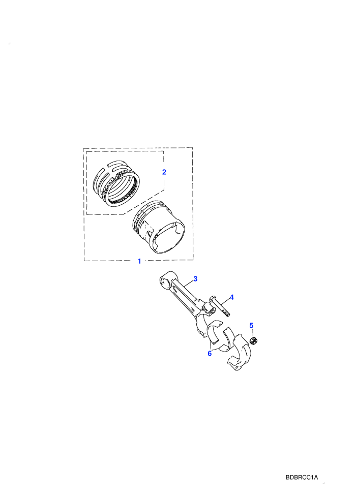 Piston,Connecting Rod & Bearings (V8 EFI Petrol)