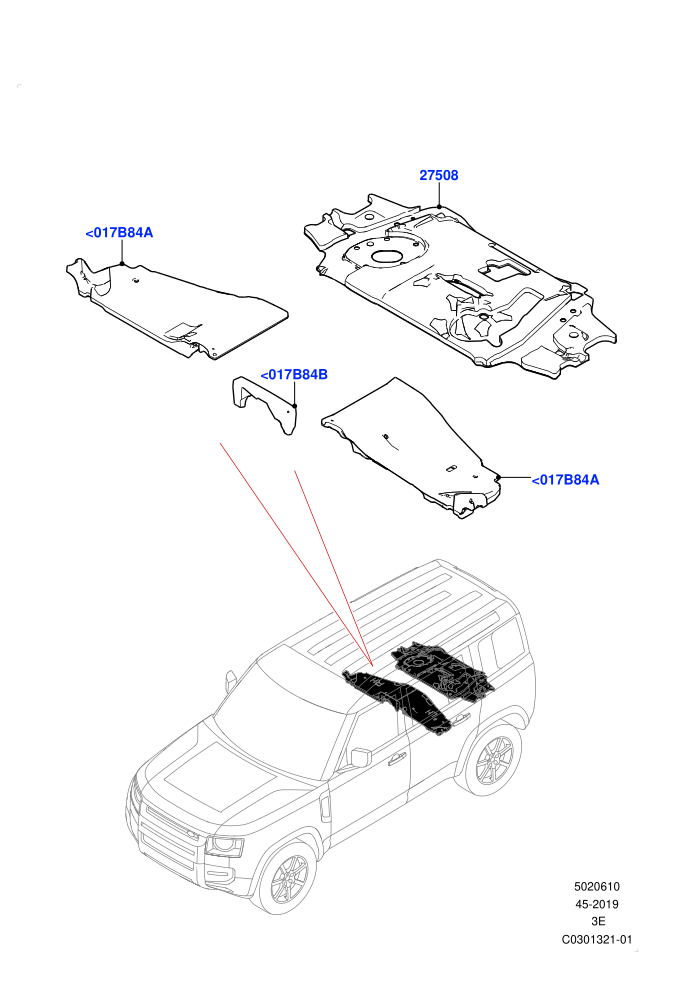 Insulators - Rear (Standard Wheelbase)(Passenger Compartment)