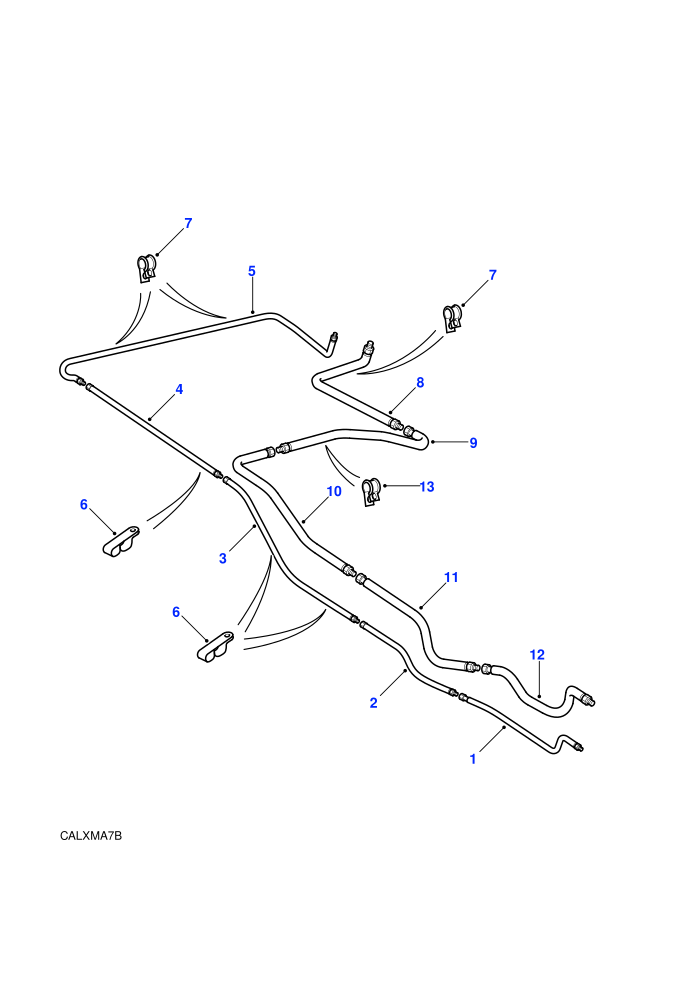 Hoses-Rear In Car (With Air Conditioning)