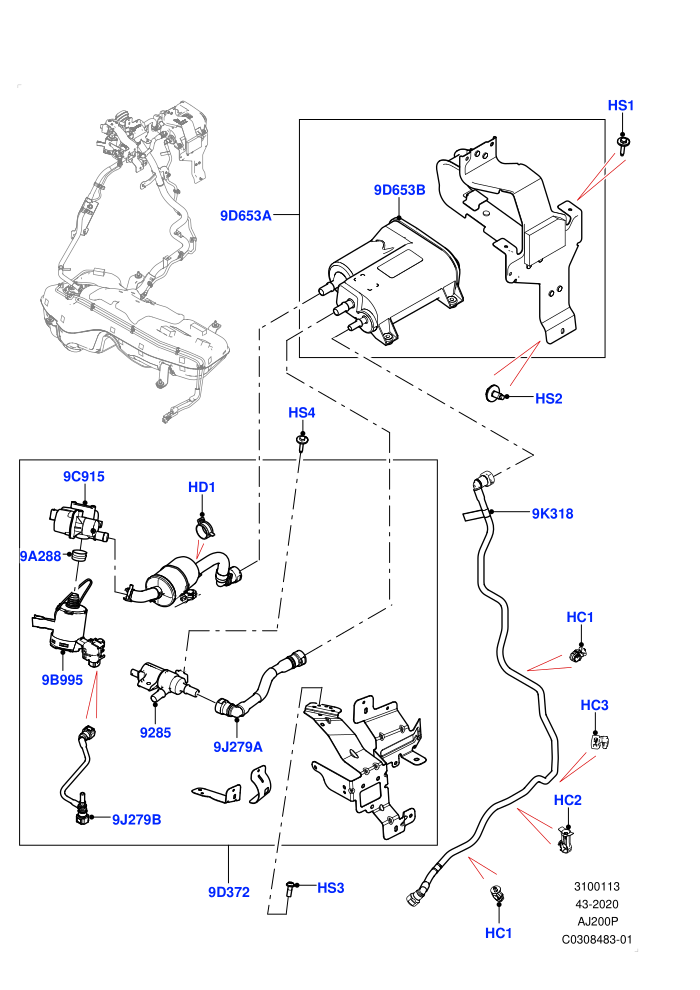 Carbon Canister (2.0L AJ200P Hi PHEV,Tank PHEV)((V)FROMMA000001)