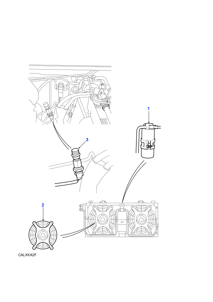 Ancillary Components-Under Bonnet (With Air Conditioning)