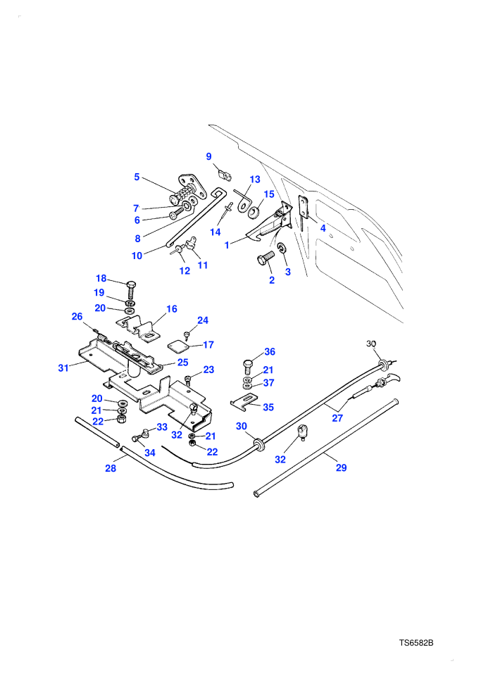 Bonnet Prop & Lock